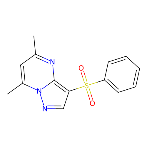5,7-Dimethyl-3-(phenylsulfonyl)pyrazolo[1,5-a]pyrimidine structure