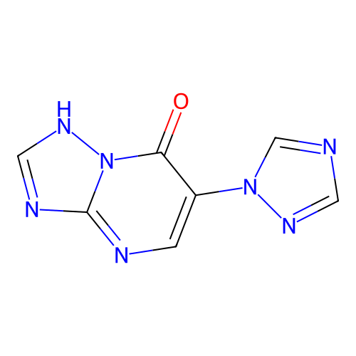 6-(1H-1,2,4-triazol-1-yl)[1,2,4]triazolo[1,5-a]pyrimidin-7-ol structure