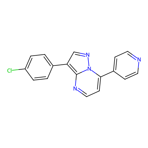 3-(4-Chlorophenyl)-7-(4-pyridinyl)pyrazolo[1,5-a]pyrimidine structure