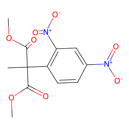 Dimethyl 2-(2,4-dinitrophenyl)-2-methylmalonate structure