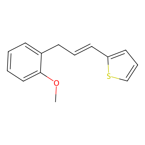 2-[3-(2-Methoxyphenyl)prop-1-enyl]thiophene structure
