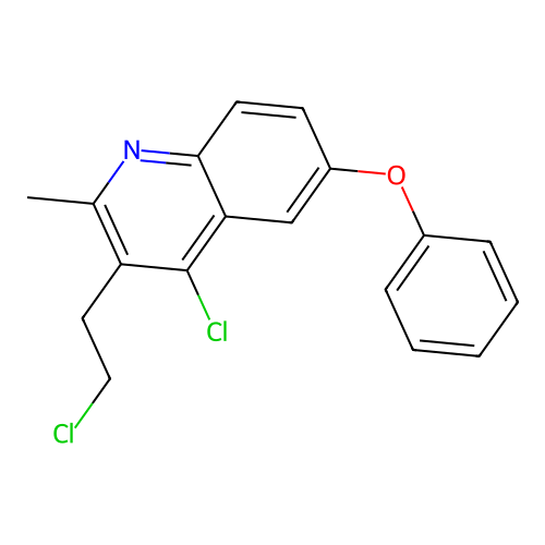 4-Chloro-3-(2-chloroethyl)-2-methyl-6-phenoxyquinoline structure