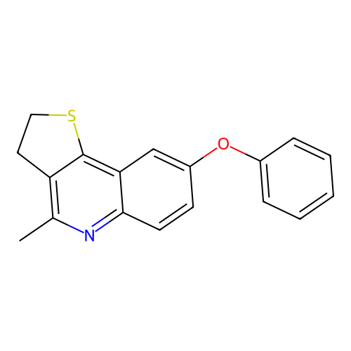 4-Methyl-8-phenoxy-2,3-dihydrothieno[3,2-c]quinoline structure