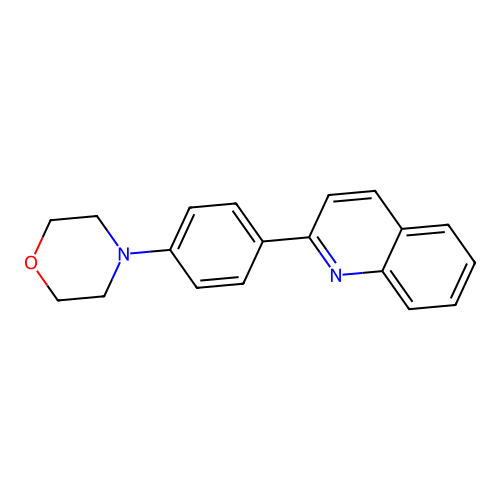 2-(4-Morpholinophenyl)quinoline structure