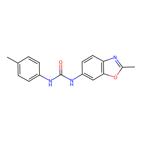 N-(2-methyl-1,3-benzoxazol-6-yl)-N'-(4-methylphenyl)urea structure