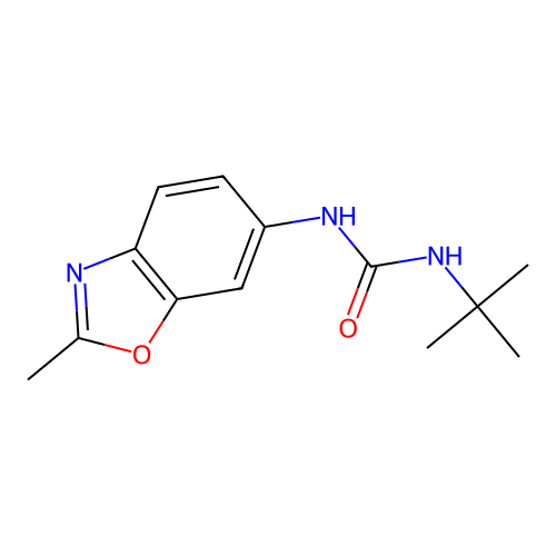 N-(tert-butyl)-N'-(2-methyl-1,3-benzoxazol-6-yl)urea structure