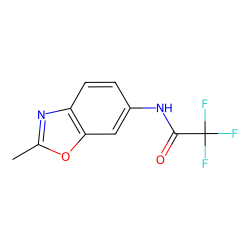 2,2,2-trifluoro-N-(2-methyl-1,3-benzoxazol-6-yl)acetamide structure