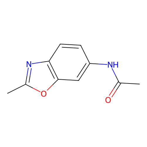 N-(2-methyl-1,3-benzoxazol-6-yl)acetamide structure