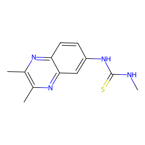 1-(2,3-Dimethylquinoxalin-6-yl)-3-methylthiourea structure