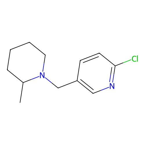 2-Chloro-5-[(2-methylpiperidin-1-yl)methyl]pyridine structure