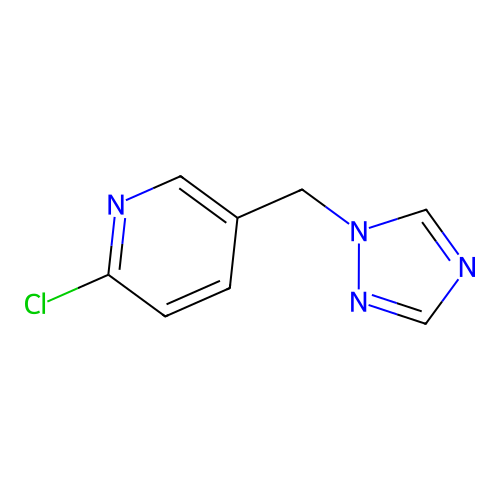 2-chloro-5-(1H-1,2,4-triazol-1-ylmethyl)pyridine structure