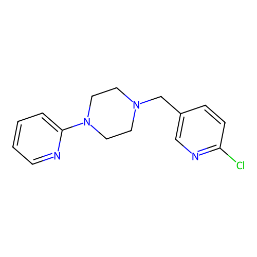 1-[(6-Chloropyridin-3-YL)methyl]-4-(pyridin-2-YL)piperazine structure