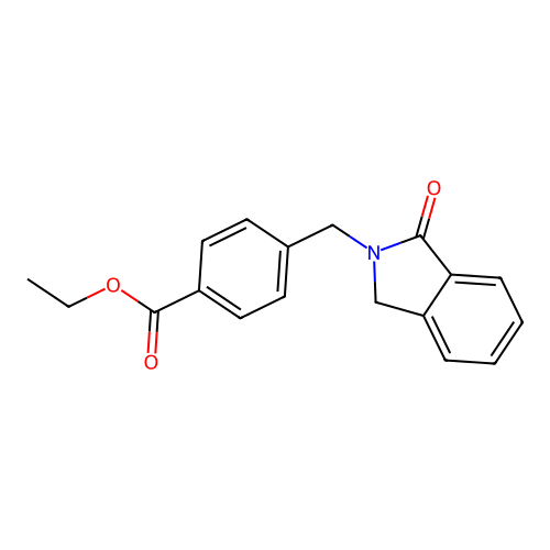 ethyl 4-[(1-oxo-1,3-dihydro-2H-isoindol-2-yl)methyl]benzenecarboxylate structure