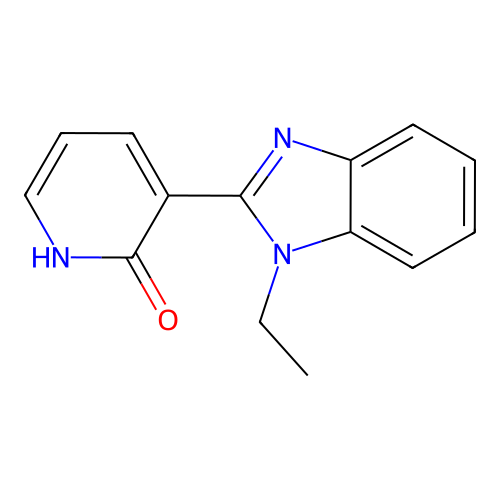 3-(1-ethyl-1H-1,3-benzimidazol-2-yl)-2(1H)-pyridinone structure