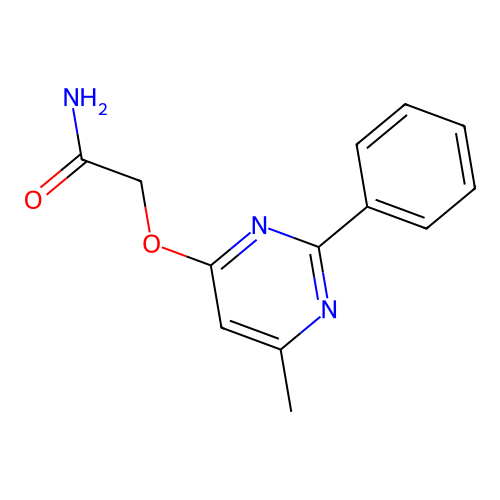 2-[(6-Methyl-2-phenyl-4-pyrimidinyl)oxy]acetamide structure