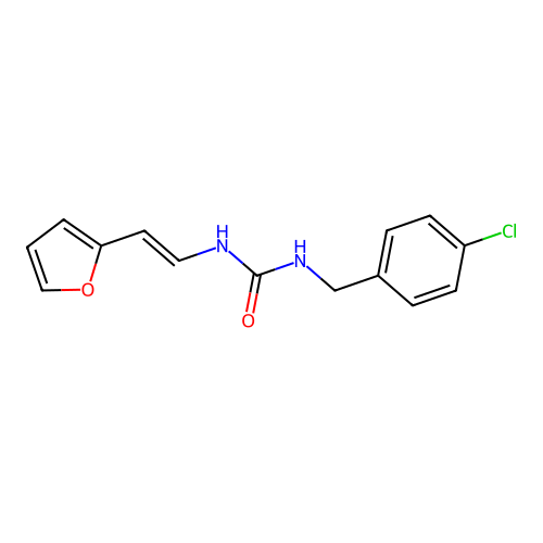 1-[(4-Chlorophenyl)methyl]-3-[2-(furan-2-yl)ethenyl]urea structure