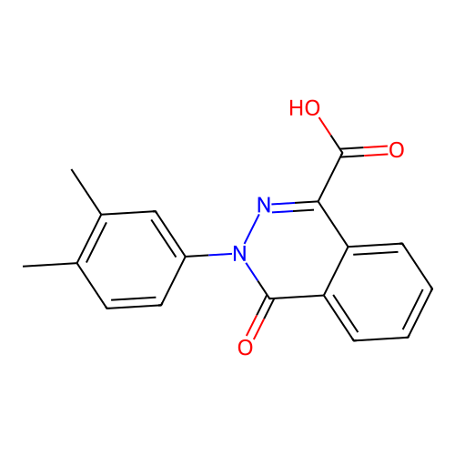3-(3,4-Dimethylphenyl)-4-oxo-3,4-dihydrophthalazine-1-carboxylic acid structure