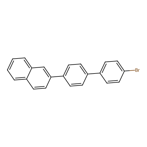 2-[4-(4-Bromophenyl)phenyl]naphthalene structure