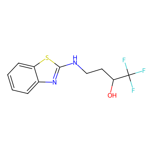 4-(1,3-Benzothiazol-2-ylamino)-1,1,1-trifluoro-2-butanol structure