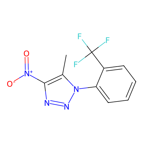 5-methyl-4-nitro-1-[2-(trifluoromethyl)phenyl]-1H-1,2,3-triazole structure