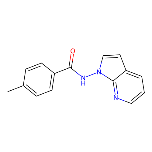 4-methyl-N-(1H-pyrrolo[2,3-b]pyridin-1-yl)benzenecarboxamide structure