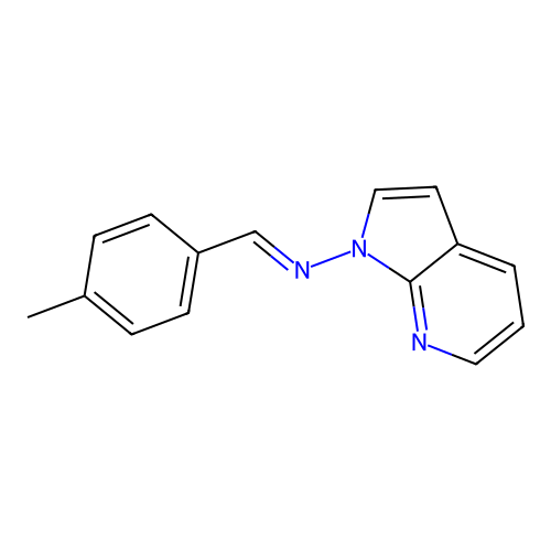 1-(4-methylphenyl)-N-{1H-pyrrolo[2,3-b]pyridin-1-yl}methanimine structure