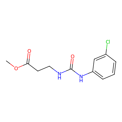 Methyl 3-{[(3-chloroanilino)carbonyl]amino}propanoate structure