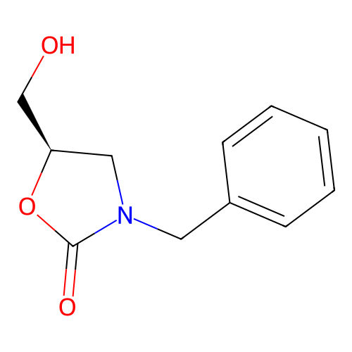 (R)-3-benzyl-5-(hydroxymethyl)oxazolidin-2-one structure