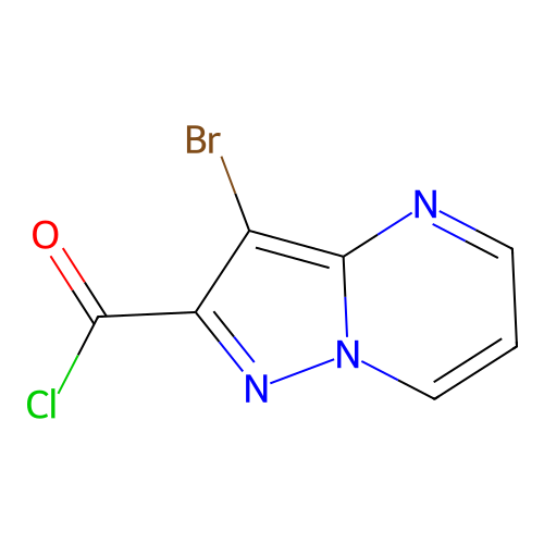 3-Bromopyrazolo[1,5-a]pyrimidine-2-carbonyl chloride structure