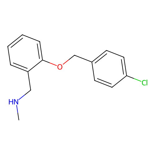 1-{2-[(4-chlorobenzyl)oxy]phenyl}-N-methylmethanamine structure