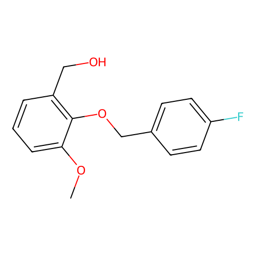 2-[(4-Fluorophenyl)methoxy]-3-methoxybenzenemethanol structure