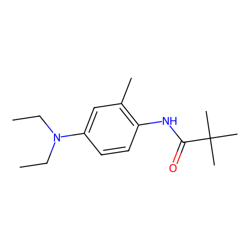 N-[4-(diethylamino)-2-methylphenyl]-2,2-dimethylpropanamide structure