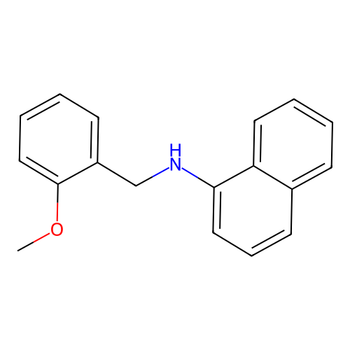 N-(2-Methoxybenzyl)-1-naphthalenamine structure