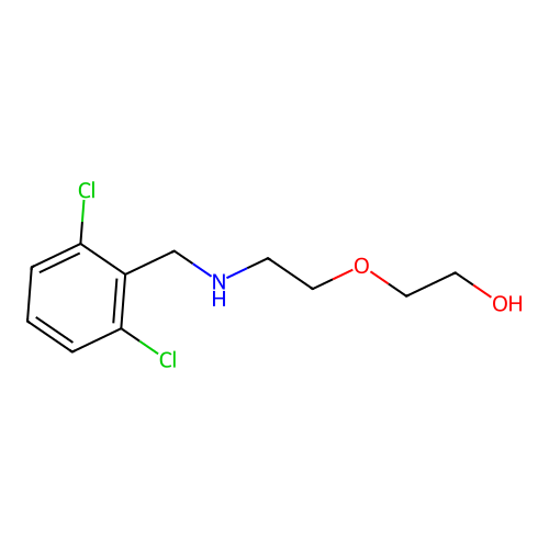 2-{2-[(2,6-Dichlorobenzyl)amino]ethoxy}ethanol structure