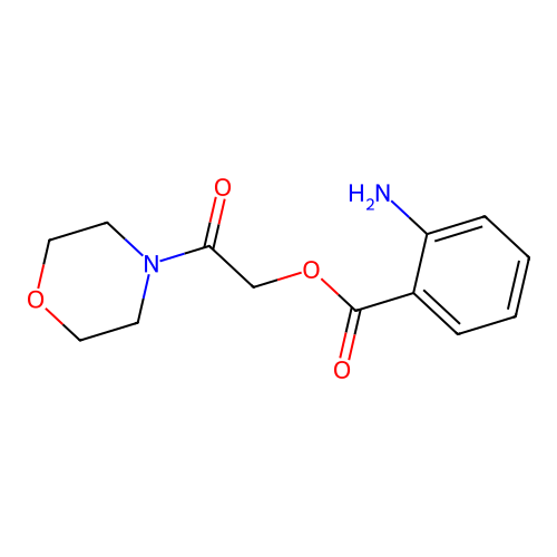 2-[(2-Aminobenzoyl)oxy]-1-(4-morpholinyl)ethanone structure
