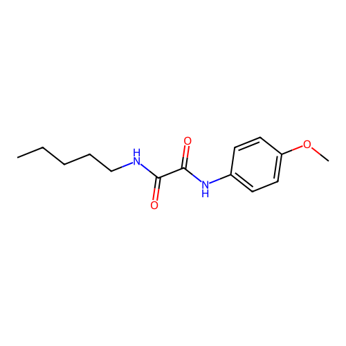 N1-(4-methoxyphenyl)-N2-pentyloxalamide structure