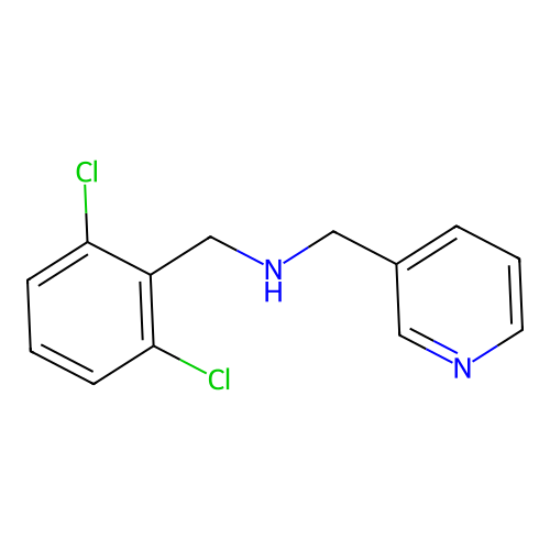 N-(2,6-dichlorobenzyl)-N-(3-pyridinylmethyl)amine structure