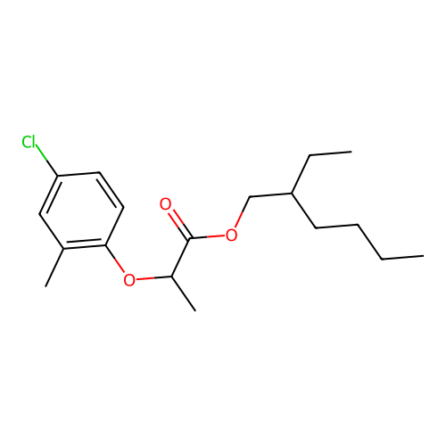2-Ethylhexyl 2-(4-chloro-2-methylphenoxy)propionate structure