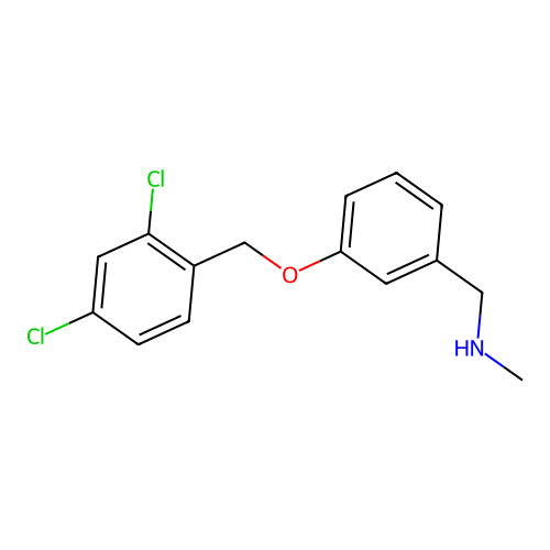 N-{3-[(2,4-dichlorobenzyl)oxy]benzyl}-N-methylamine structure