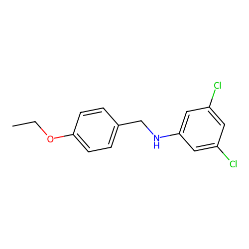3,5-dichloro-N-(4-ethoxybenzyl)aniline structure