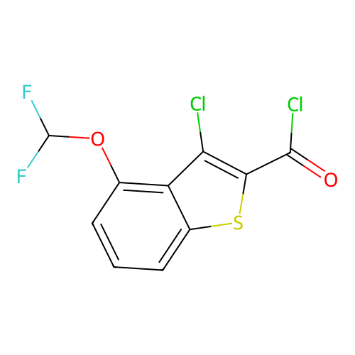 3-Chloro-4-difluoromethoxy-benzo[b]thiophene-2-carbonyl chloride structure