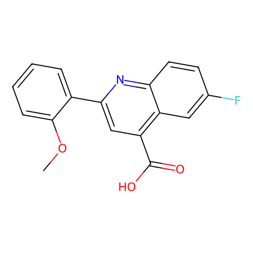 6-fluoro-2-(2-methoxyphenyl)quinoline-4-carboxylic Acid structure