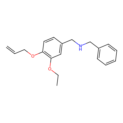 N-[4-(allyloxy)-3-ethoxybenzyl]-N-benzylamine structure