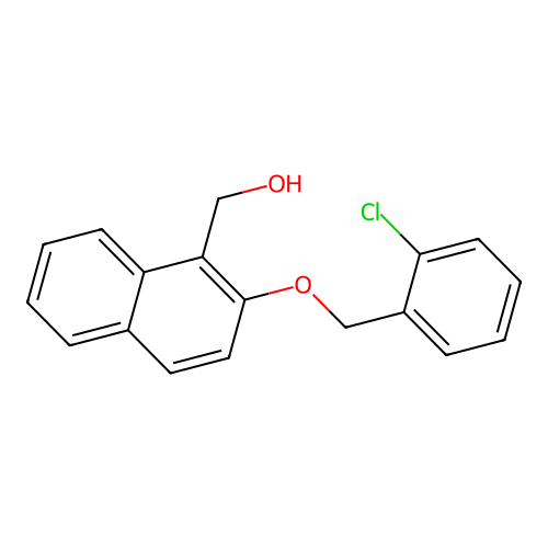 [2-[(2-Chlorophenyl)methoxy]naphthalen-1-yl]methanol structure