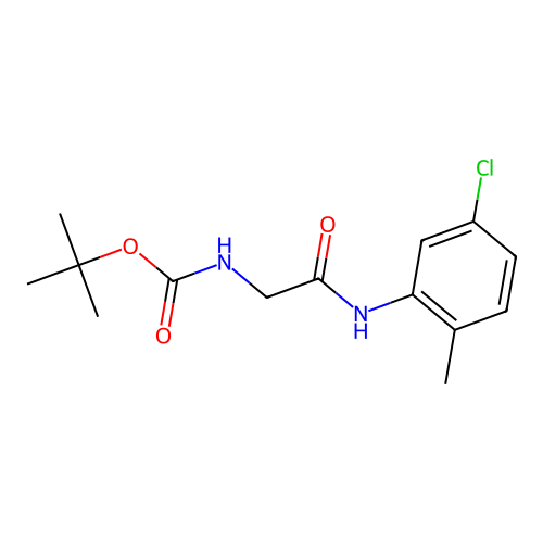 N-(tert-butoxycarbonyl)-N1-(5-chloro-2-methylphenyl)glycinamide structure