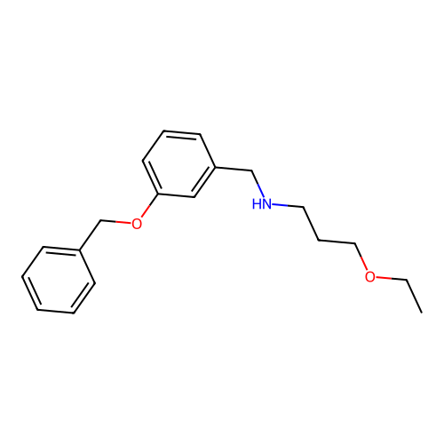 N-[3-(benzyloxy)benzyl]-3-ethoxypropan-1-amine structure