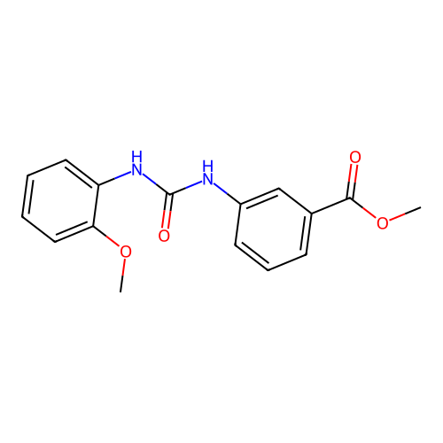 Methyl 3-{[(2-methoxyphenyl)carbamoyl]amino}benzoate structure
