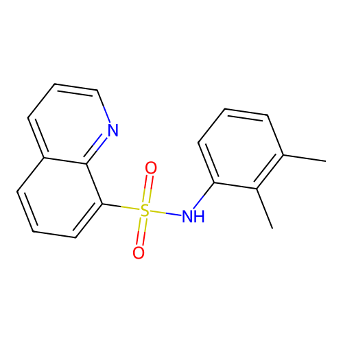 N-(2,3-dimethylphenyl)quinoline-8-sulfonamide structure