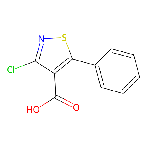 3-Chloro-5-phenylisothiazole-4-carboxylic acid structure