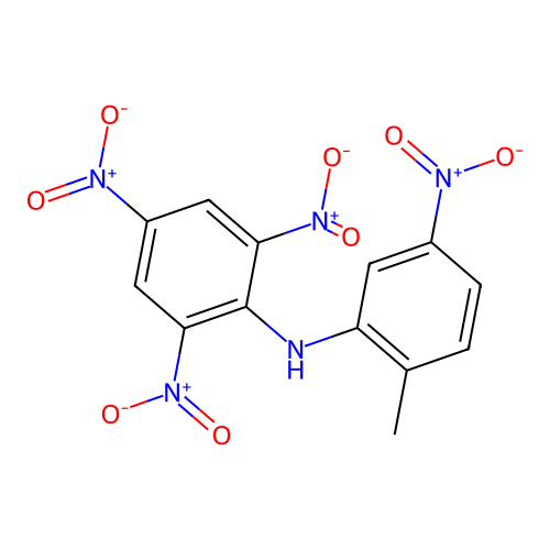 N-(2-methyl-5-nitrophenyl)-2,4,6-trinitroaniline structure